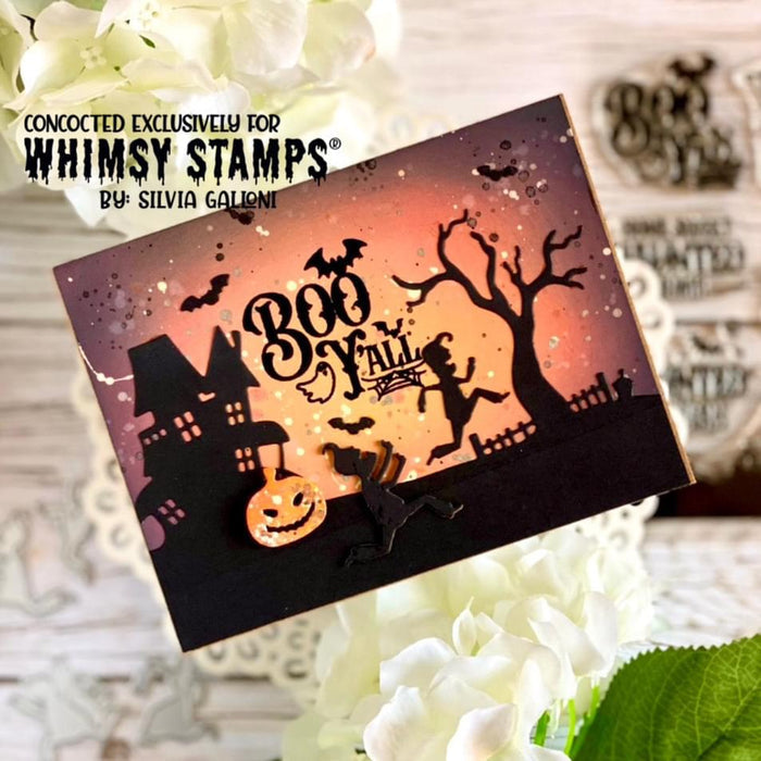 Home Sweet Haunted Home Clear Stamps - Whimsy Stamps