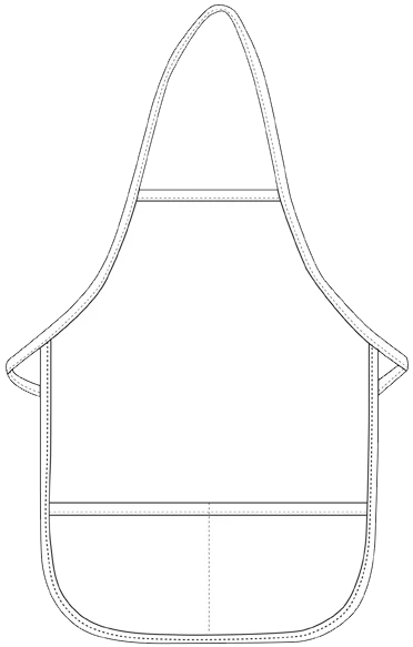 DayStar Hot Pink Kid's Bib Apron (2 Pockets)