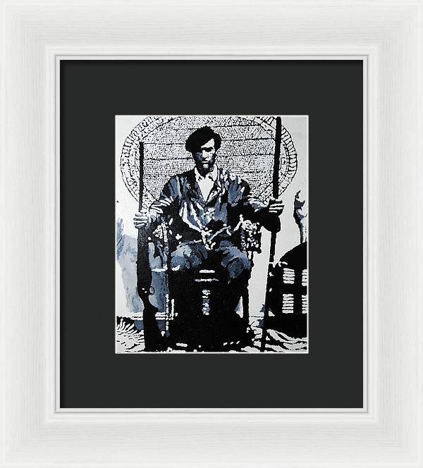 Huey Newton Minister of Defense Black Panther Party - Framed Print