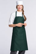 Uncommon Threads Hunter Green Bib Apron (3 Patch Pockets)