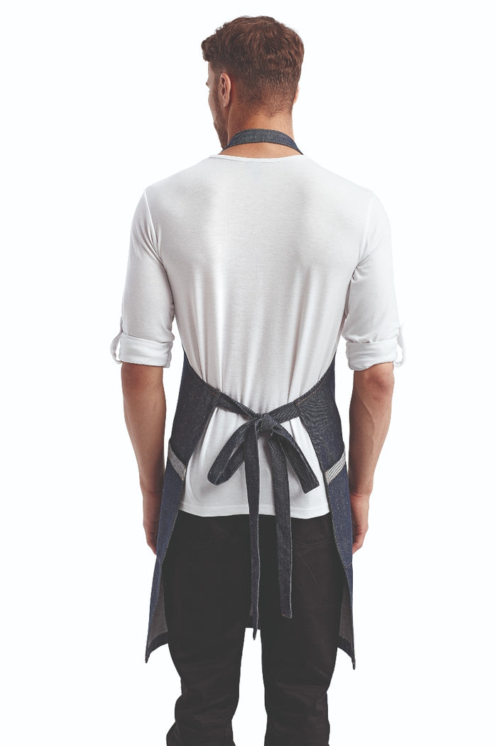 Artisan Collection by Reprime Indigo Denim ‘Regenerate’ Sustainable Bib Apron (2 Pockets)