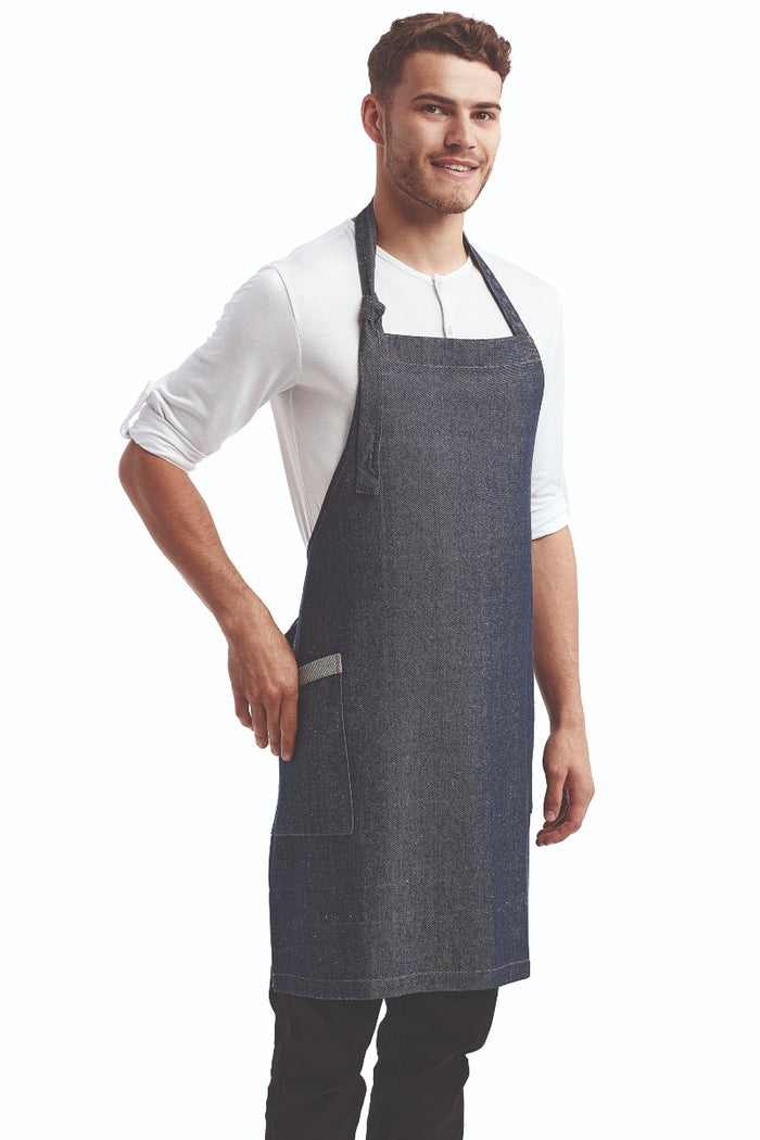 Artisan Collection by Reprime Indigo Denim ‘Regenerate’ Sustainable Bib Apron (2 Pockets)