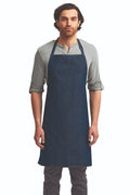 Artisan Collection by Reprime Indigo Denim Sustainable Bib Apron (No Pockets)