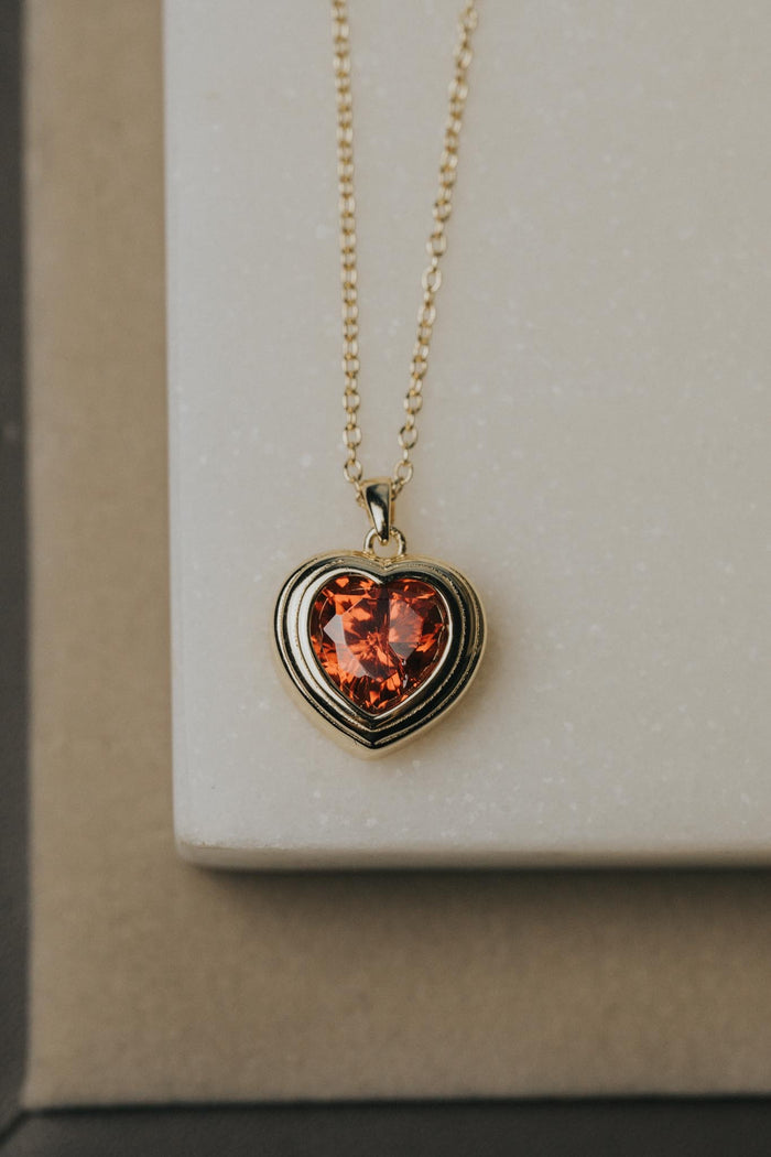 Jackie Heart Necklace