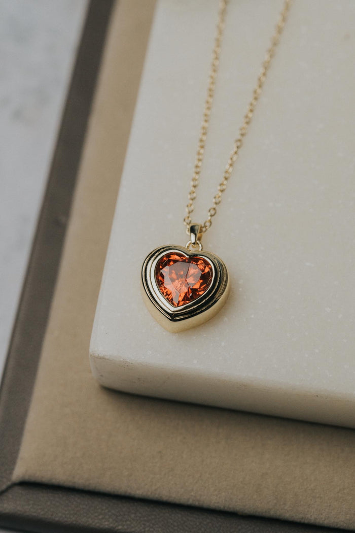 Jackie Heart Necklace