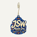JSW Media Inc. Logo custom wood ornament OC59 hanging on hook