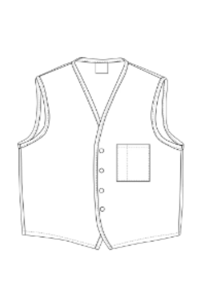 DayStar Kelly 4-Button Unisex Vest with 1 Pocket