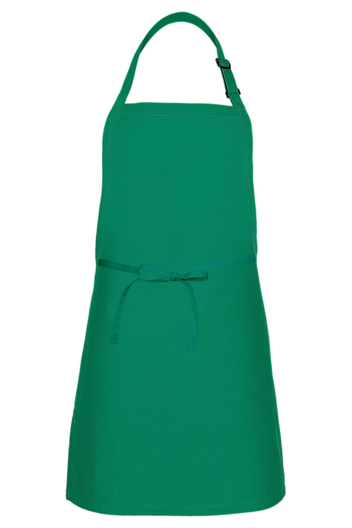Fame Kelly Green Cover Up Bib Adjustable Apron (No Pockets)
