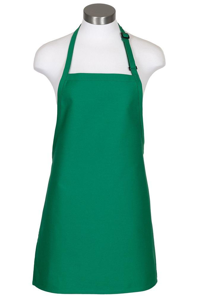 Fame Kelly Green Cover Up Bib Adjustable Apron (No Pockets)