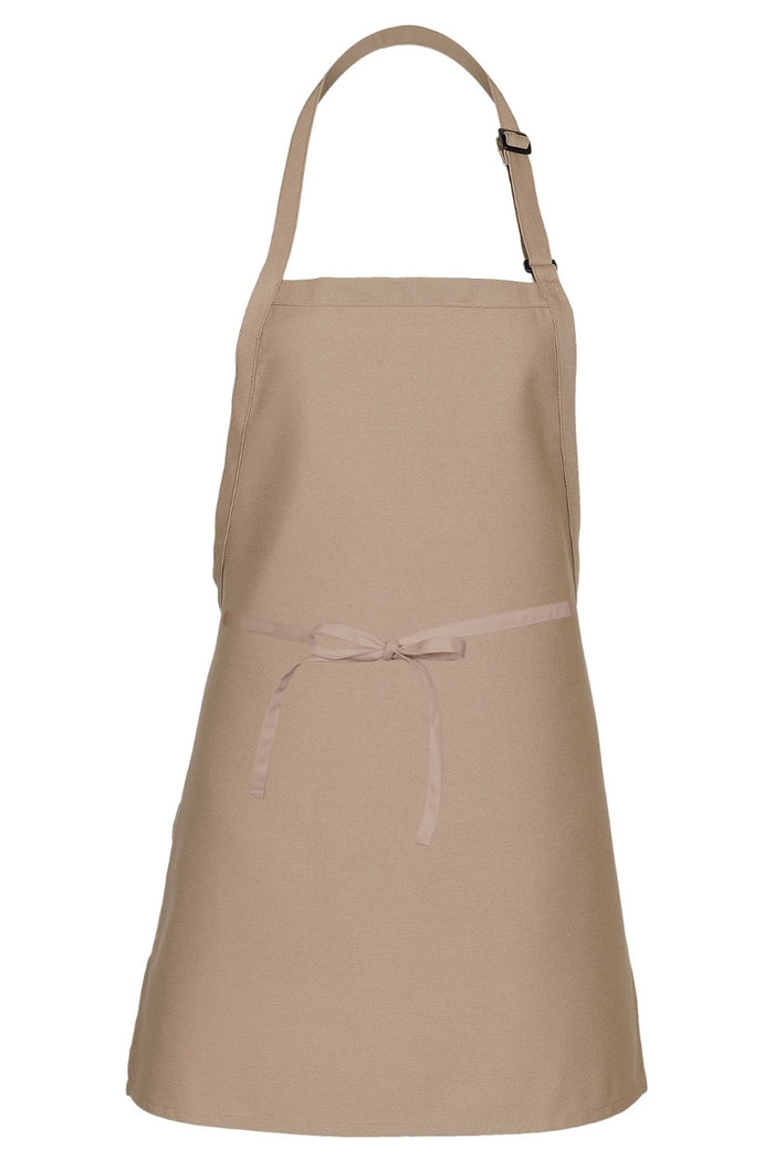 Fame Khaki Cover Up Bib Adjustable Apron (No Pockets)