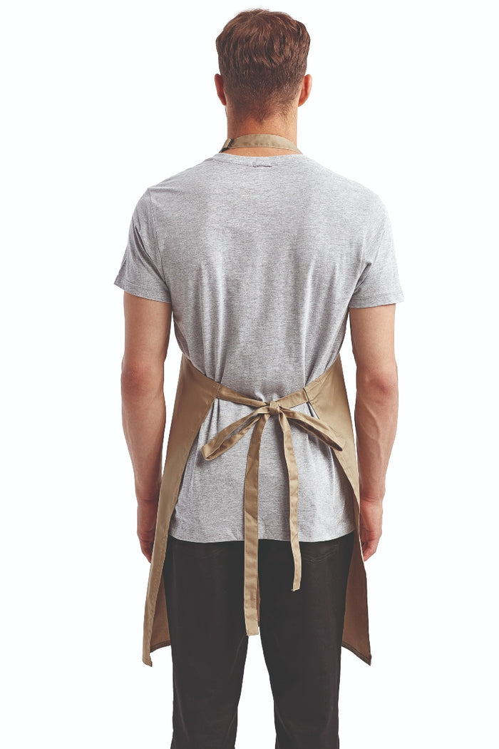 Artisan Collection by Reprime Khaki Sustainable Bib Apron (No Pockets)