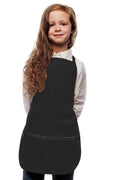 DayStar Black Kid's Bib Apron (2 Pockets)