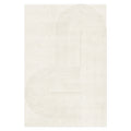 Krokom 200x300cm Modern Abstract Indoor Floor Rug featuring interlocking rounded-arch shapes with thin beige lines on an ivory background, creating a minimalist, contemporary design perfect for artistic home décor.