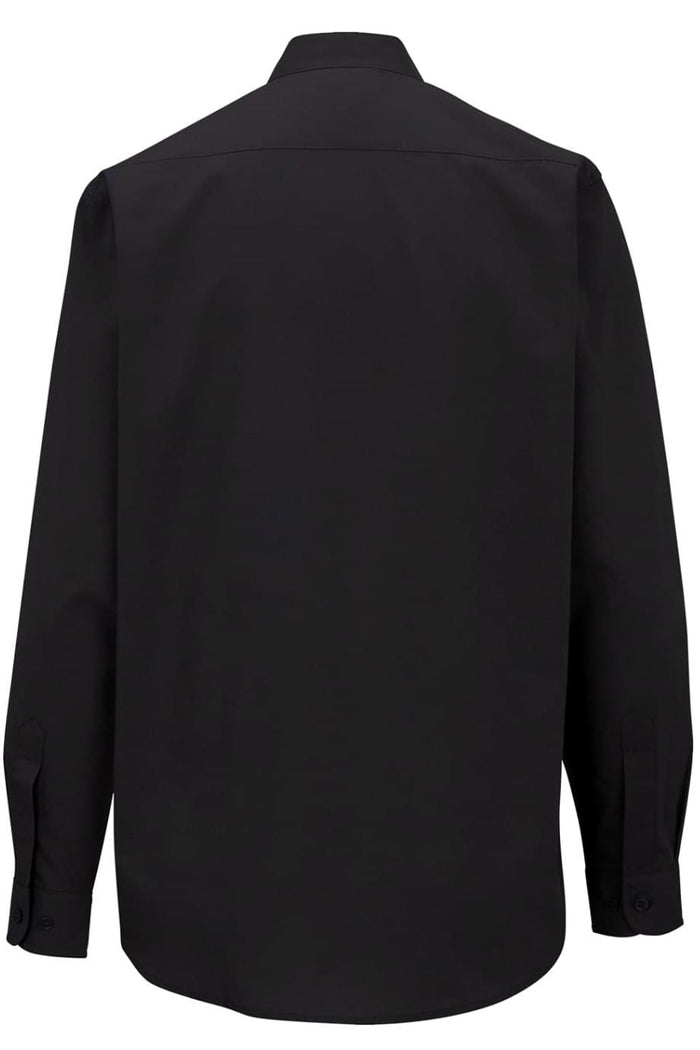 Edwards Ladies' Black Banded Collar Broadcloth Shirt