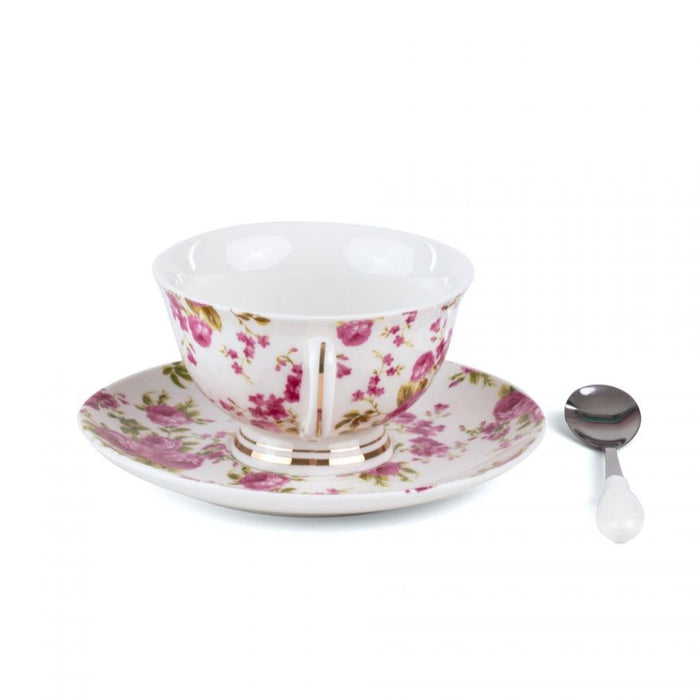 Lady Tarin Rose Teacup & Saucer Sets