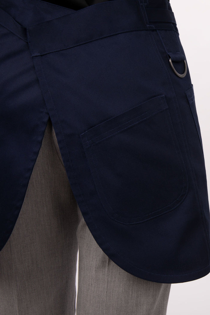 Chef Works Dark Navy Largo Half Bistro Apron