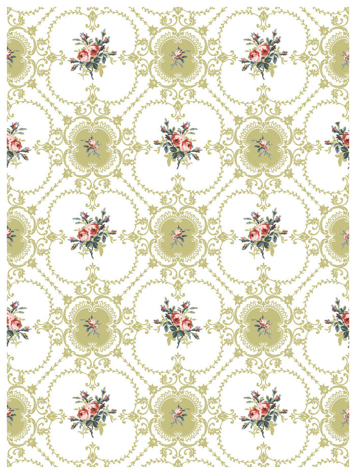 Lattice Rose  IOD Paint Inlay