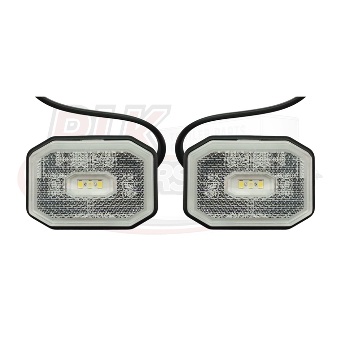 LED Marker Lamps for Aspock Flexipoint - White/Amber - Pack of 2