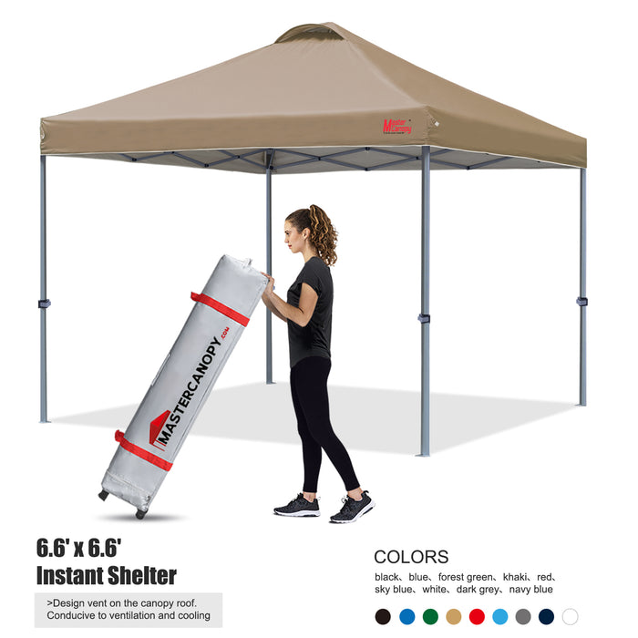 Leisure Sports Durable Ez Pop-Up Canopy Tent with Vented Top - 8x8, 10x10, 12x12