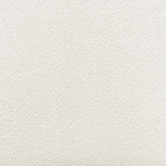 Lennon Bouclé Dining Chair Set of 2 in Cream White, featuring a close-up of its pebble-textured bouclé upholstery, highlighting the soft, elegant texture that enhances dining room aesthetics.