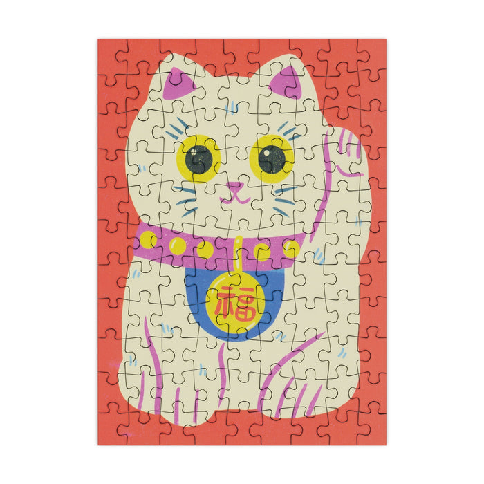 Lucky Cat | 99 Piece Mini Jigsaw Puzzle
