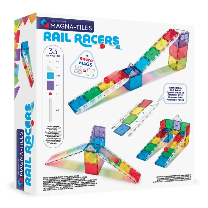 Magna-Tiles Rail Racers™ 33 Piece Set