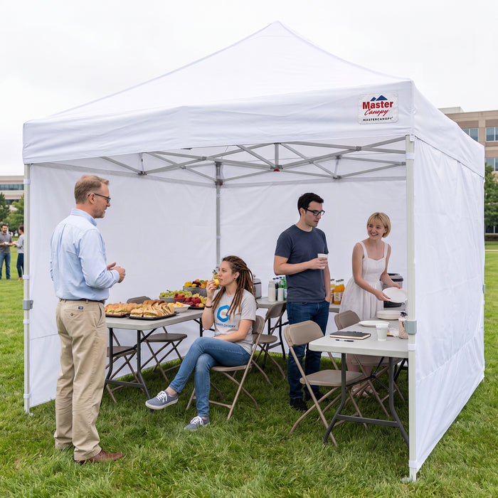 Mastercanopy Core-35 Premium Heavy Duty Instant Canopy Tent with Sidewalls - 10x10, 10x15, 10x20