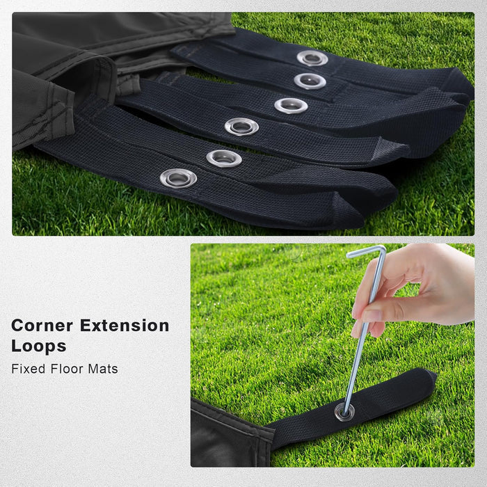 MASTERCANOPY Hexagonal Camping Tent Footprint 10x10