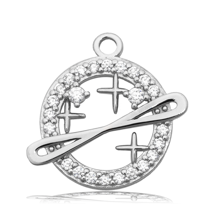 Mauve Jade Stone Bracelet with Infinity and Beyond Sterling Silver Charm