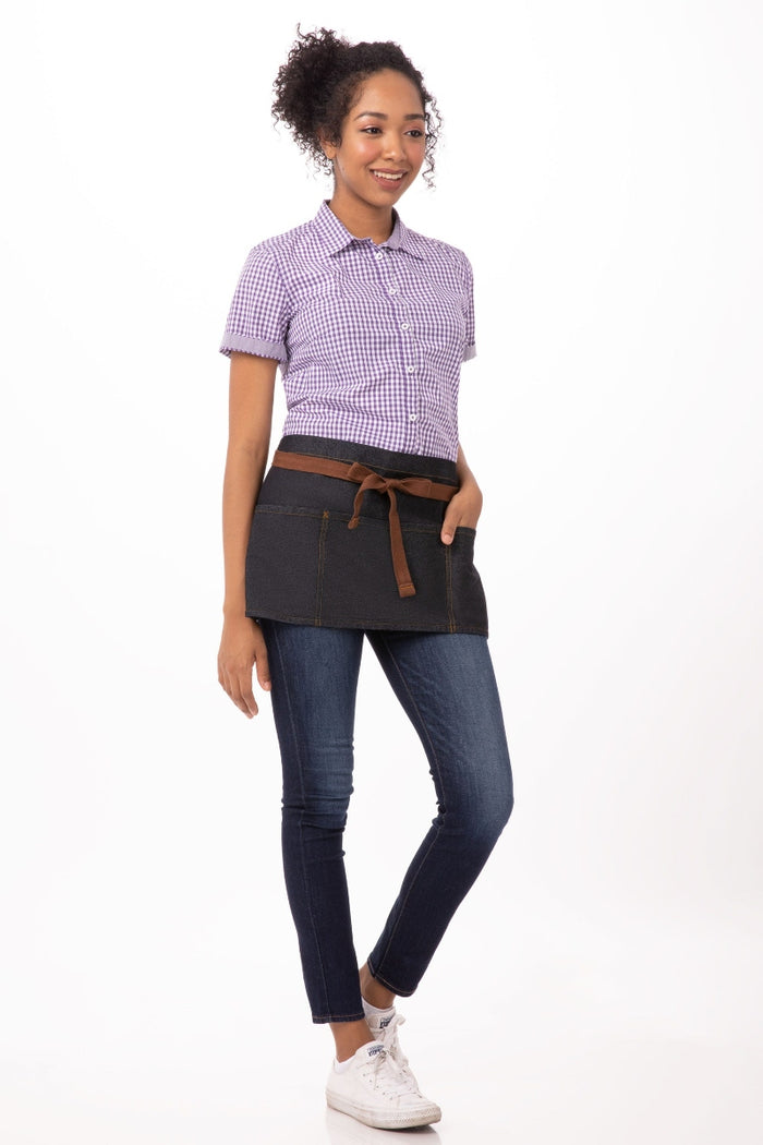 Chef Works Memphis Indigo Blue Denim Waist Apron