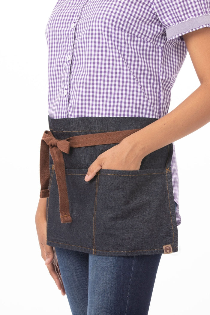 Chef Works Memphis Indigo Blue Denim Waist Apron