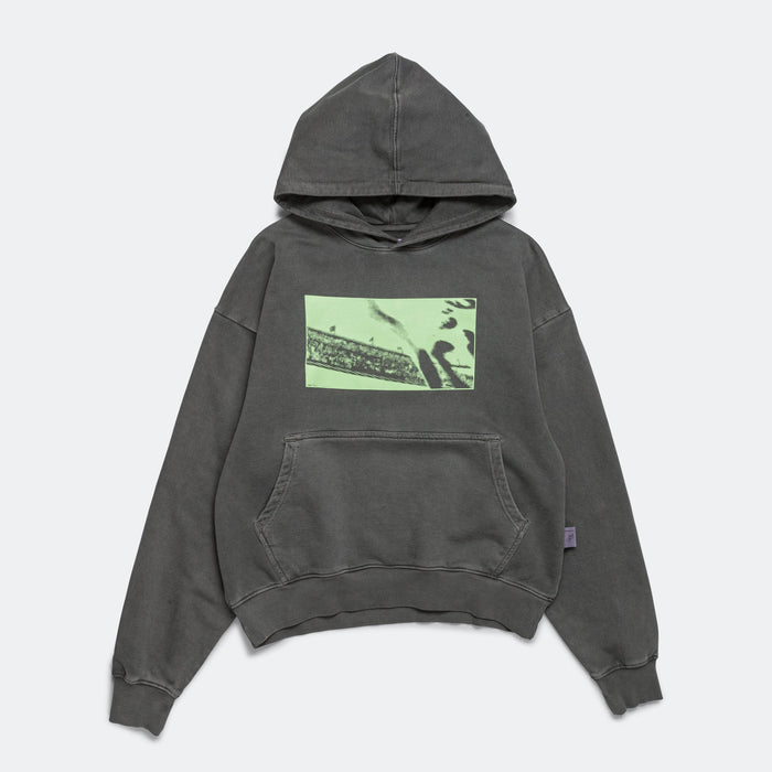 Mens La Carrera Hoodie - Washed Black
