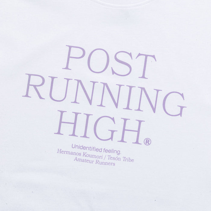 Mens Post Running High White SS - White