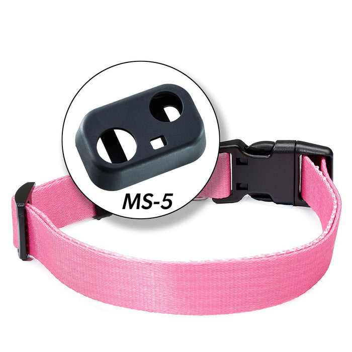 MS-5 UPGRADE KIT: 'SOLID PINK' DELUXE COLLAR + MS-5 Boot - Medium