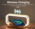 Multifunction Wireless Charger Stand with LED Lamp