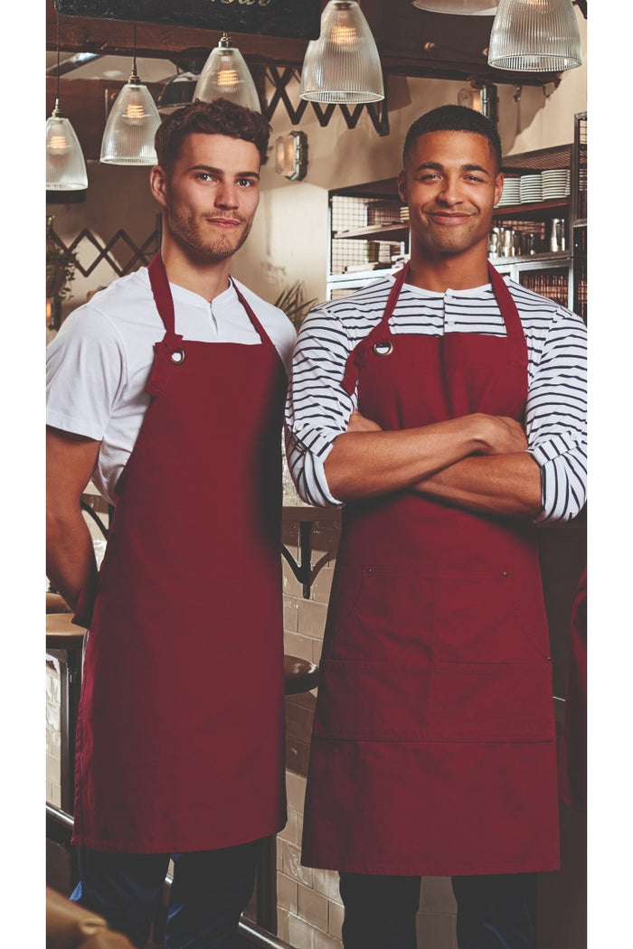 Artisan Collection by Reprime Natural "Calibre" Bib Adjustable Apron (4 Pocket Pouch)