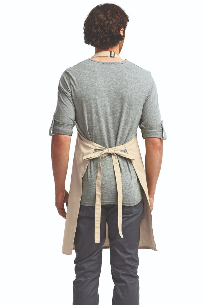 Artisan Collection by Reprime Natural Sustainable Bib Apron (No Pockets)
