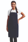 Artisan Collection by Reprime Navy Sustainable Bib Apron (1 Pocket w/ Pencil Divide)