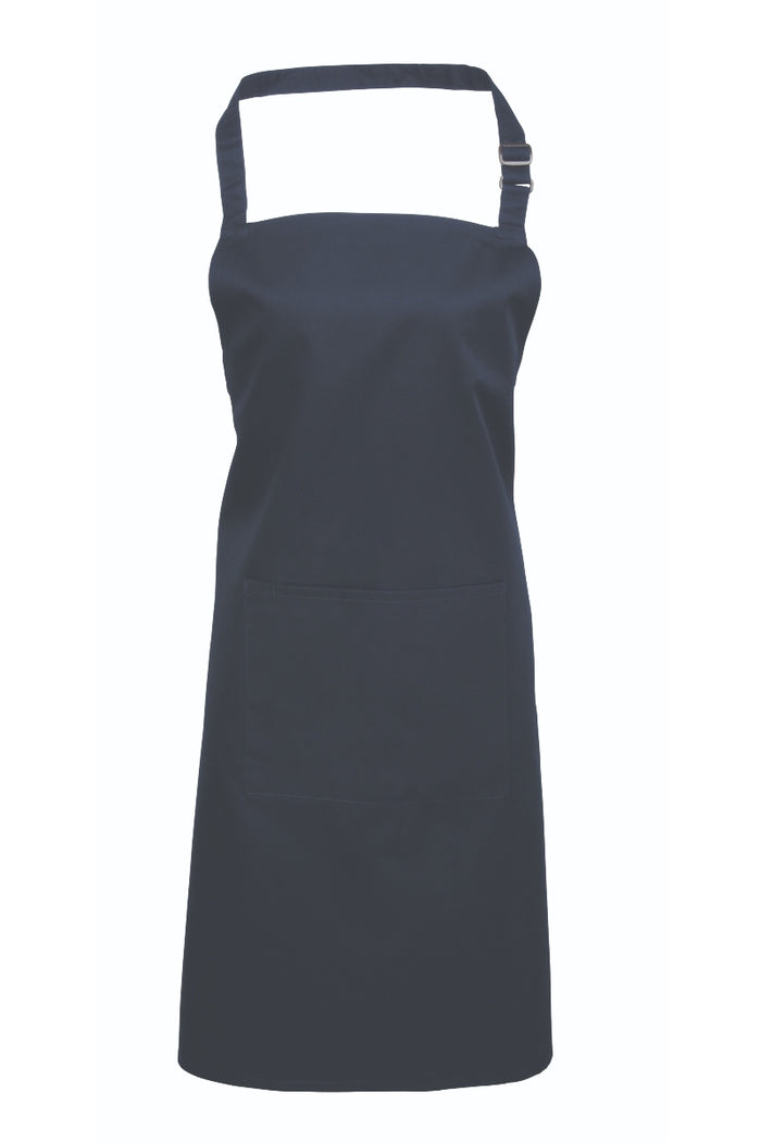 Artisan Collection by Reprime Navy Sustainable Bib Apron (1 Pocket w/ Pencil Divide)