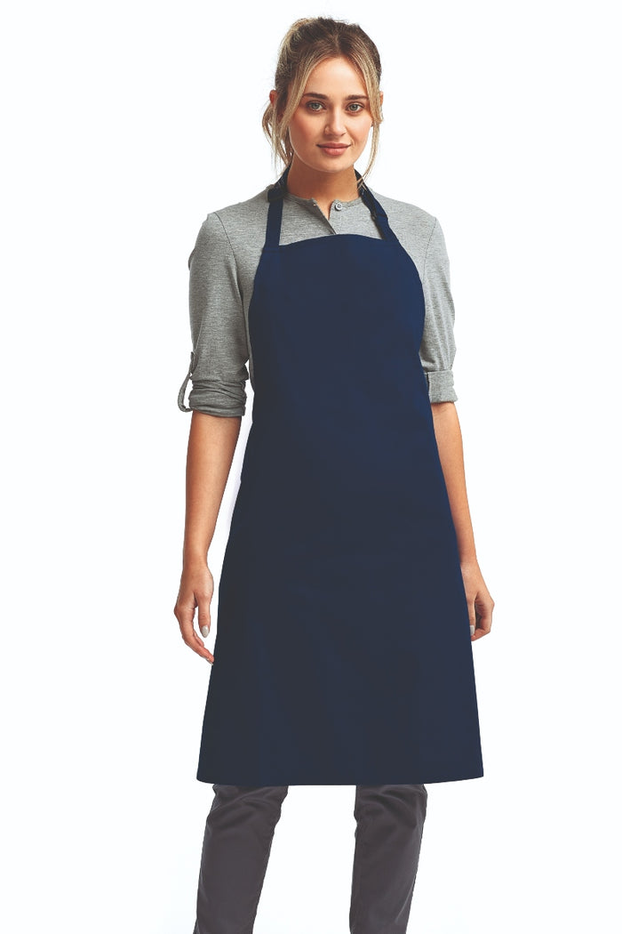 Artisan Collection by Reprime Navy Sustainable Bib Apron (No Pockets)