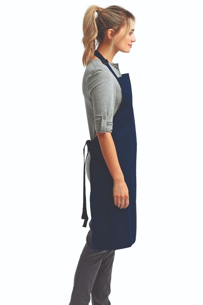 Artisan Collection by Reprime Navy Sustainable Bib Apron (No Pockets)