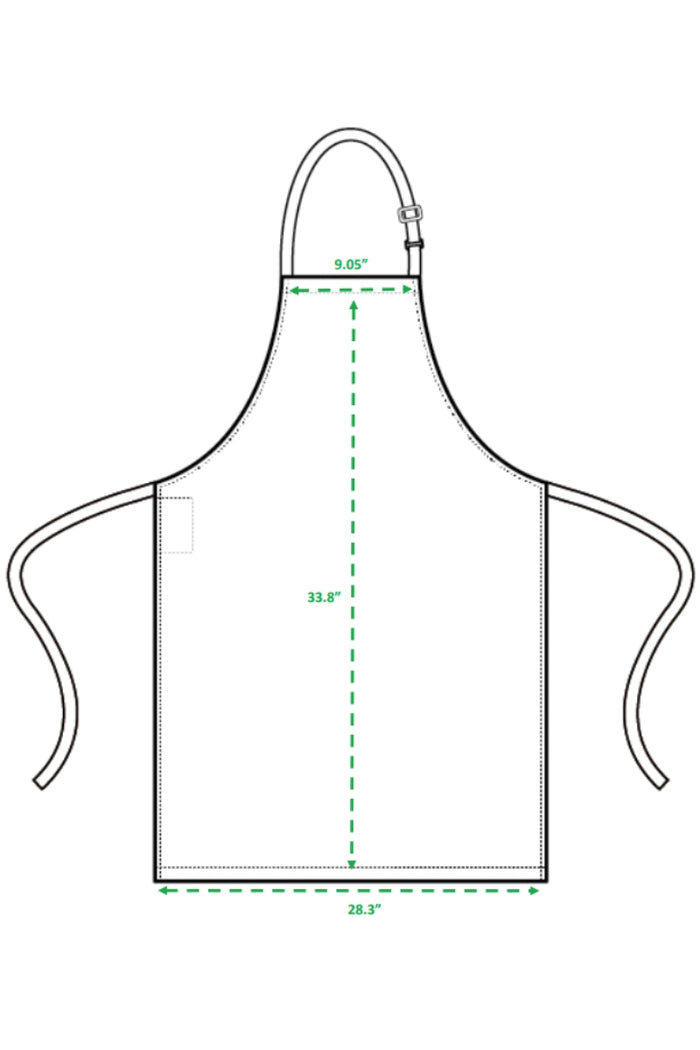 Artisan Collection by Reprime Navy Sustainable Bib Apron (No Pockets)