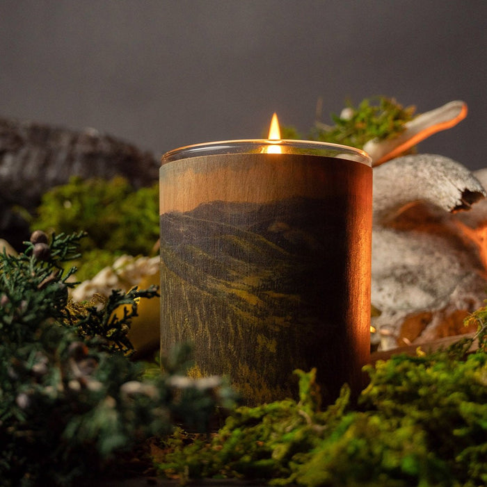 No. 20 Forest Wood Wrapped Candle