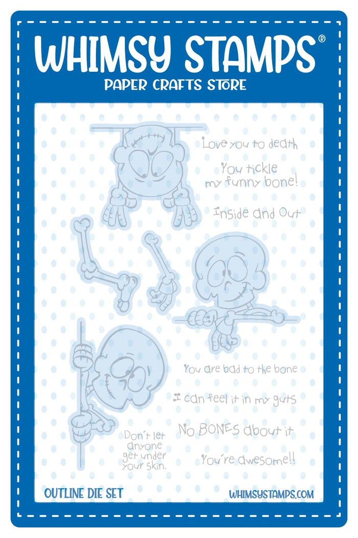 No Bones About It Outlines Die Set - Whimsy Stamps