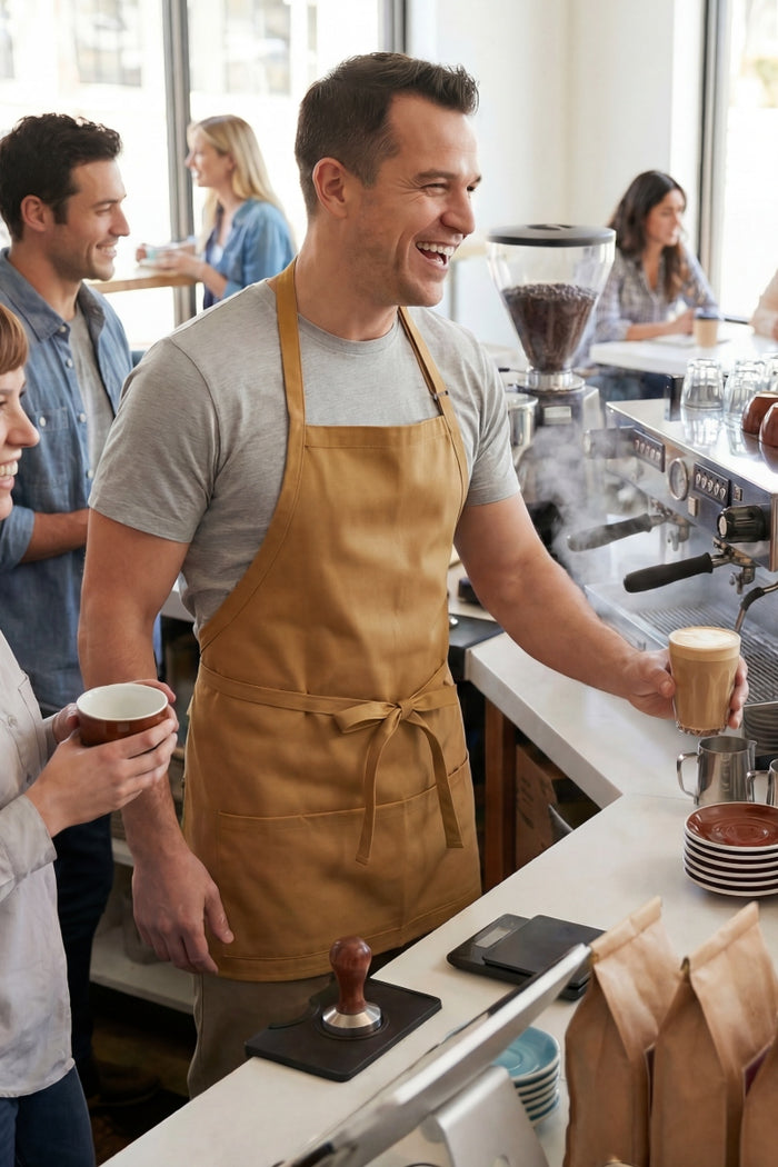 Fame Nutmeg Bib Adjustable Apron (3 Pockets)
