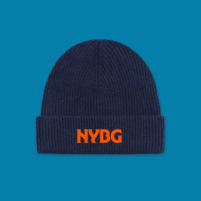 NYBG Cashmere Wool Beanie | Navy