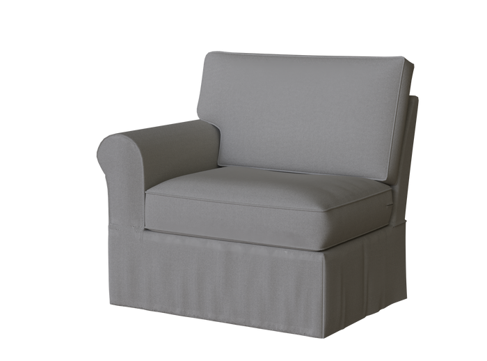 PB Buchanan Roll Arm Left Arm Chair Cover, PB Buchanan sectional components slipcover - LindaKale