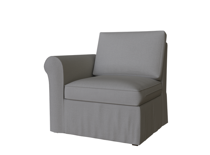 PB Cameron Roll Arm Left Arm Chair Cover, PB  Cameron sectional components slipcover - LindaKale