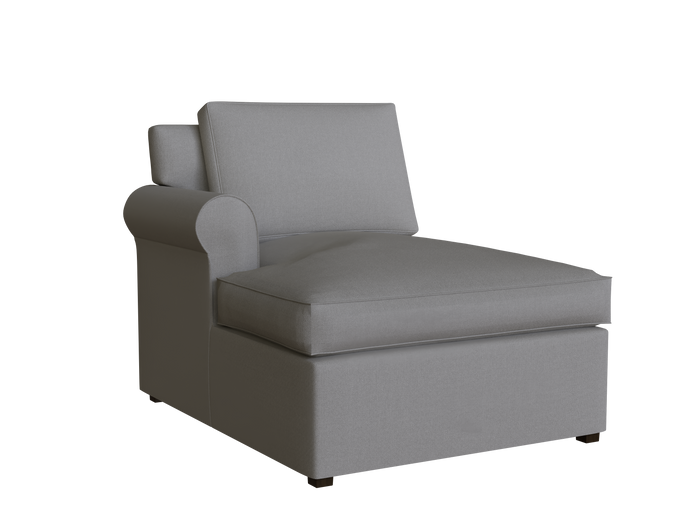PB Cameron Roll Arm Left Arm Chaise Cover, PB Cameron sectional components slipcover - LindaKale