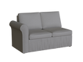 PB Cameron Roll Arm Left Arm Loveseat Cover, PB Cameron sectional components slipcover - LindaKale